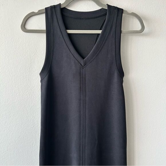 Lululemon Ease of it All V-Neck Midi Dress Softstreme Black - Picture 3 of 11